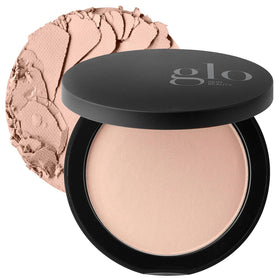 Glo Skin Beauty compact front view shows sleek packaging and travel-ready benefit