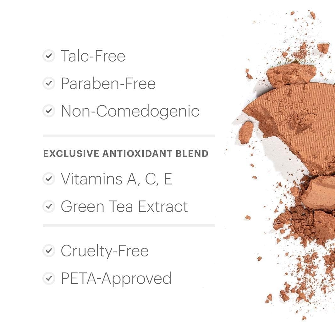 Glo Skin Beauty powder texture swatch on skin, smooth blurring finish benefit