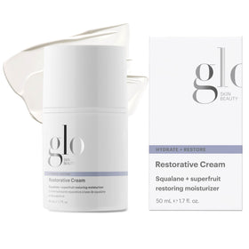 Glo Skin Beauty front jar showing packaging and rich hydration benefits