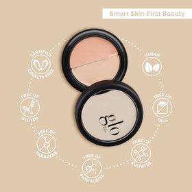 Glo Skin Beauty creamy concealer swatch close-up showing silky texture benefit