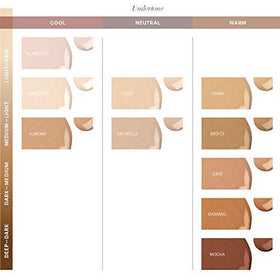 Glo Skin Beauty foundation held in hand to show size and real-world scale