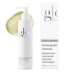 Glo Skin Beauty front packaging showing cleanser for clear pores and balanced skin