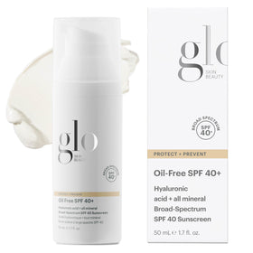 Glo Skin Beauty front packaging showing SPF 40 protection and benefits