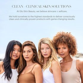 Glo Skin Beauty ingredients label close-up highlighting vitamins and antioxidant benefit