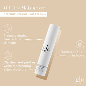 Glo Skin Beauty open cap reveals lightweight cream texture and fast absorption