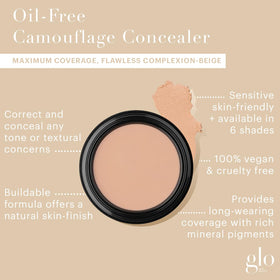 Glo Skin Beauty open jar texture close-up displaying smooth buildable formula benefit