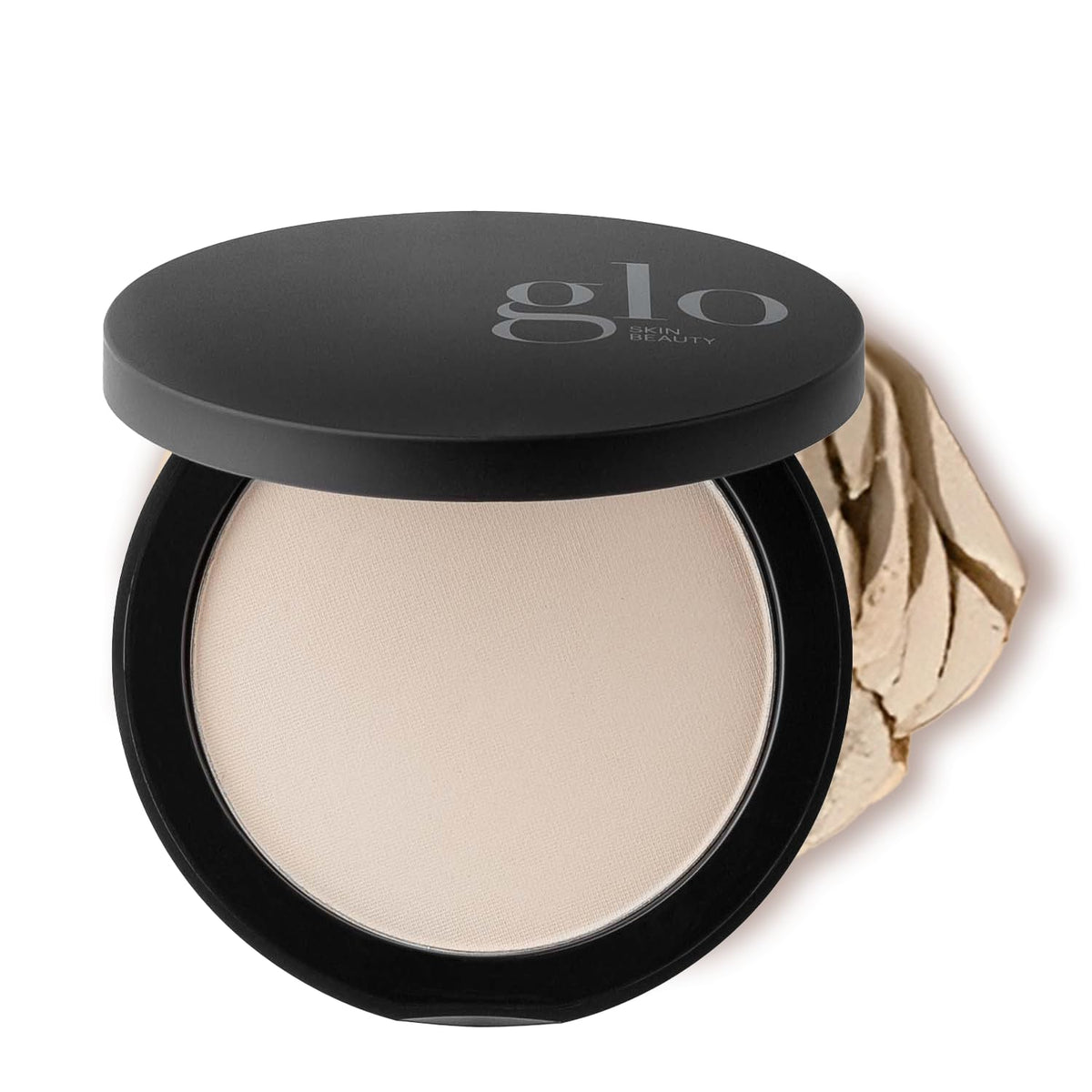 Glo Skin Beauty compact front view showing sleek packaging and convenience