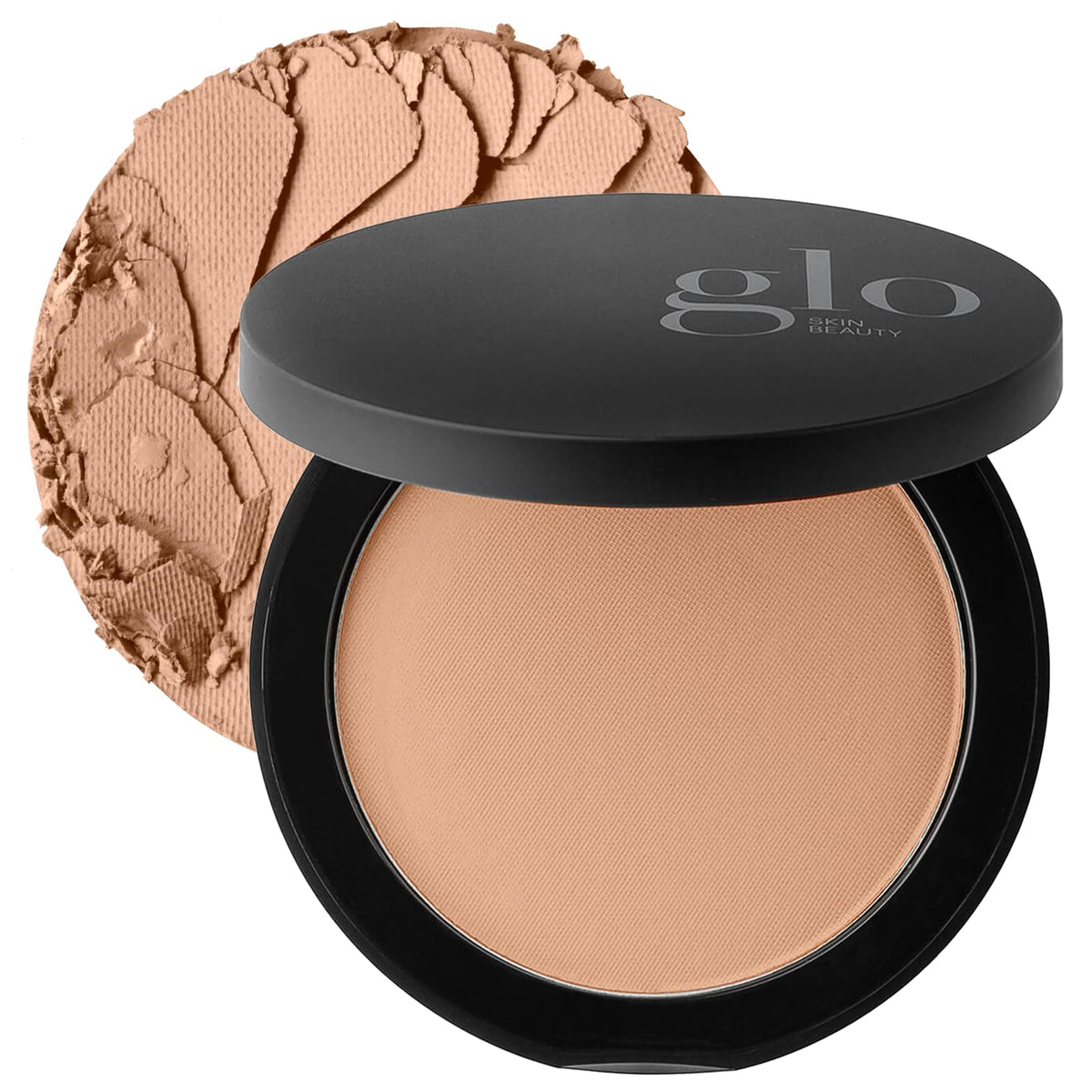 Glo Skin Beauty compact front view showing clean packaging and portability