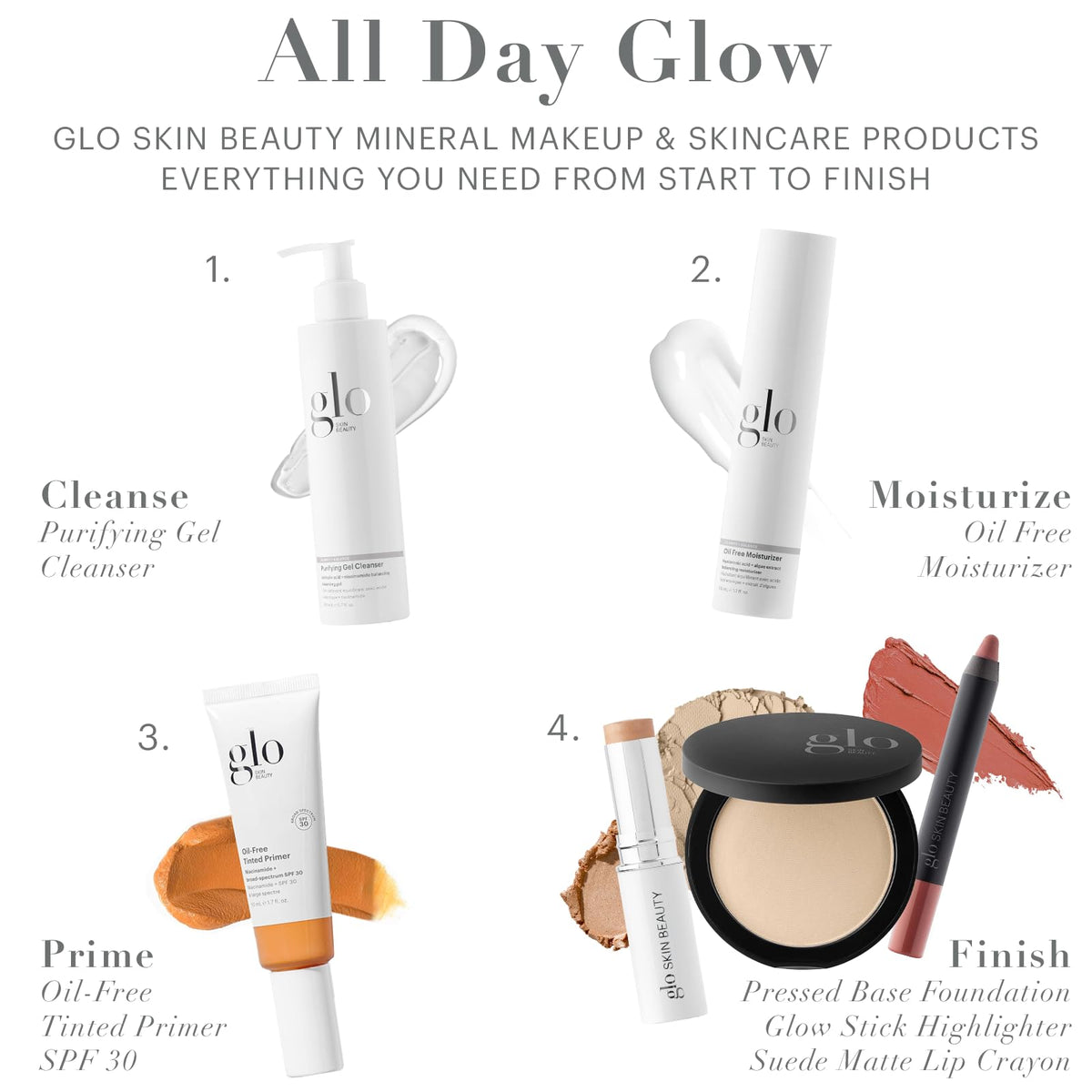 Glo Skin Beauty product label closeup shows ingredient transparency benefit