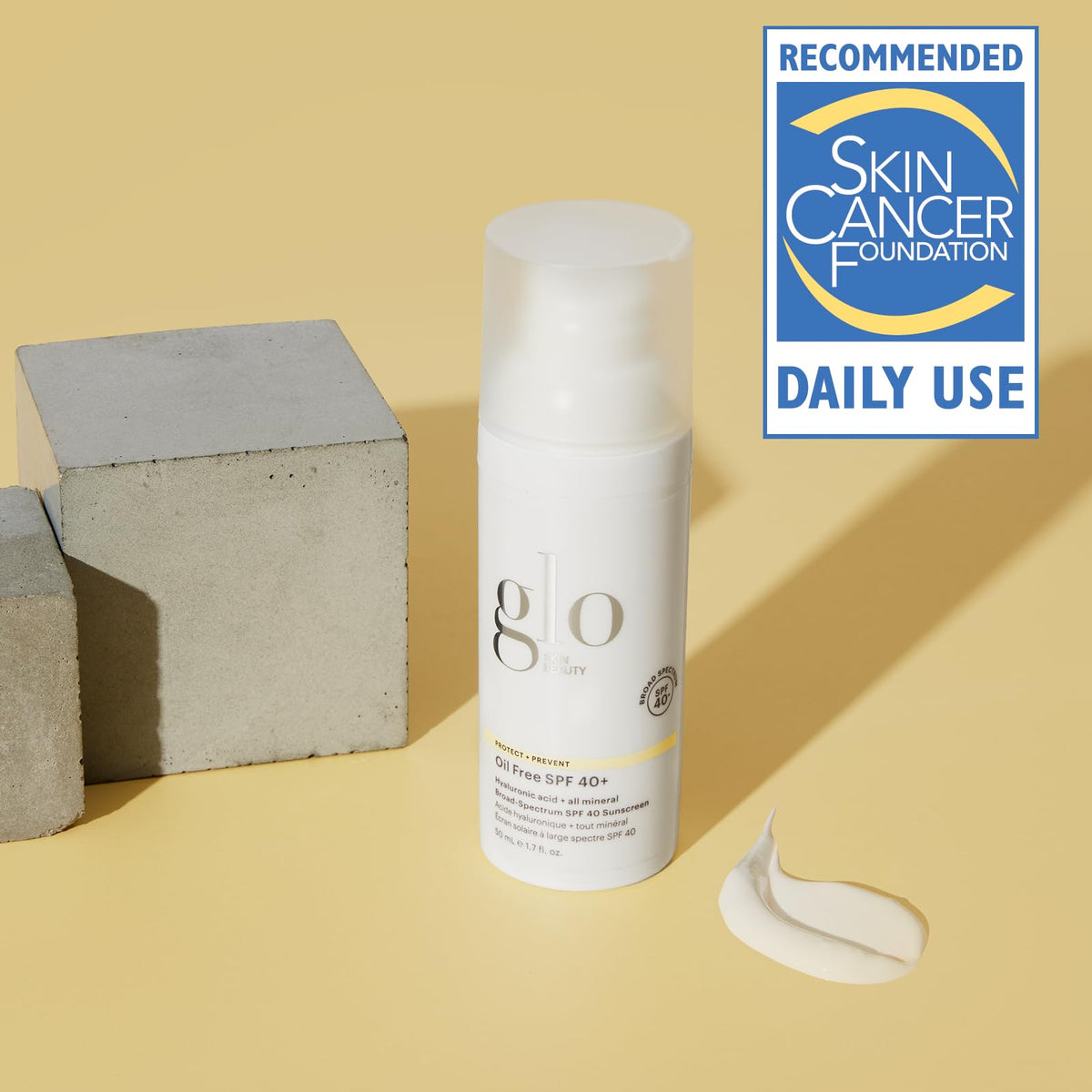 Glo Skin Beauty pump dispense detail demonstrating controlled, mess-free application
