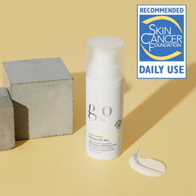 Glo Skin Beauty pump dispense detail demonstrating controlled, mess-free application
