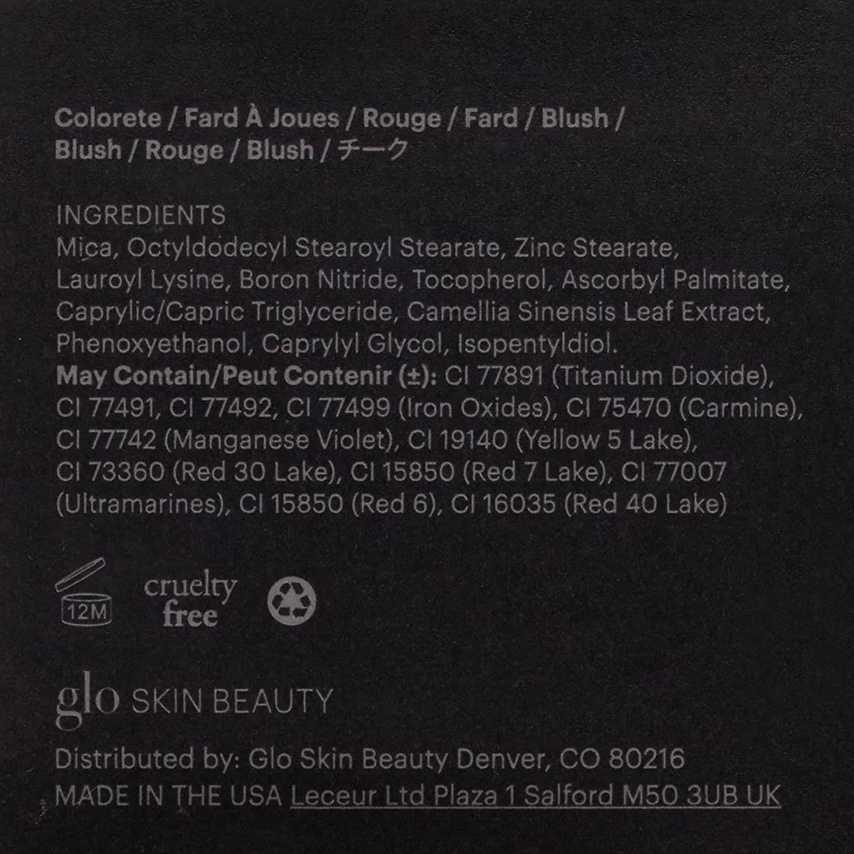 Glo Skin Beauty compact next to coin for size and portability