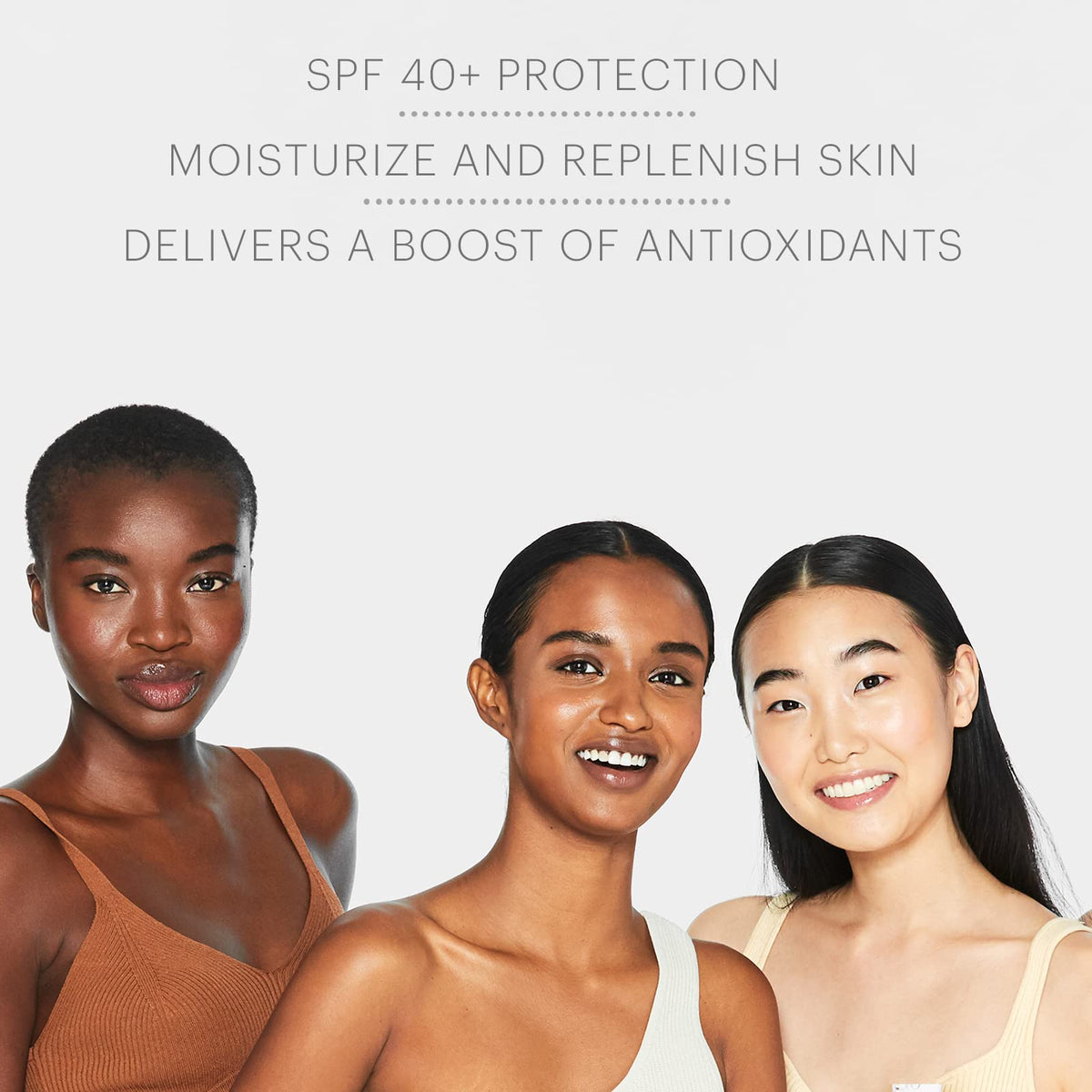 Glo Skin Beauty worn under makeup illustrating compatible, non-pilling base