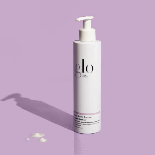 Glo Skin Beauty close-up of creamy texture transforming to lather, shows gentle exfoliating action