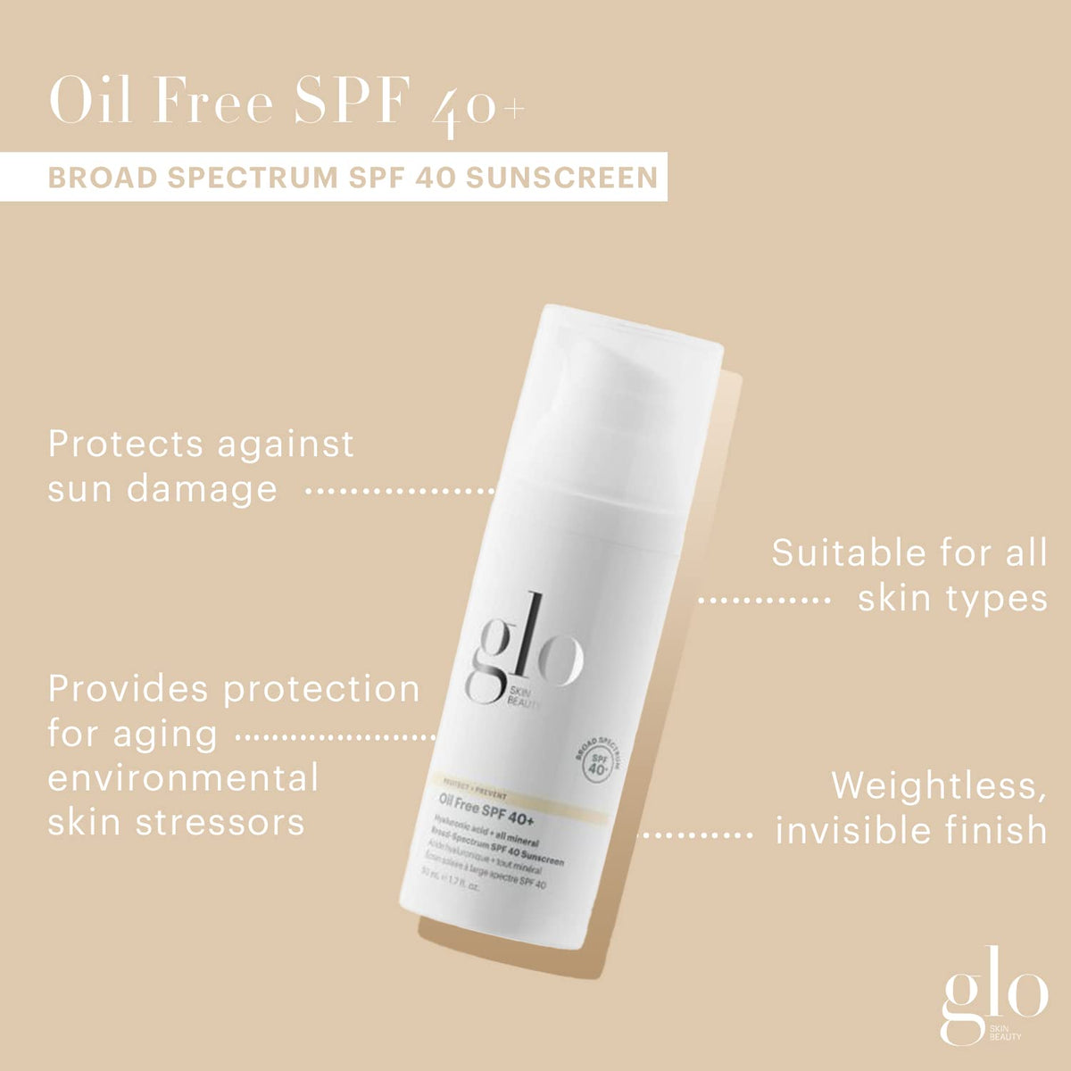 Glo Skin Beauty lightweight texture close-up highlighting smooth, non-greasy finish