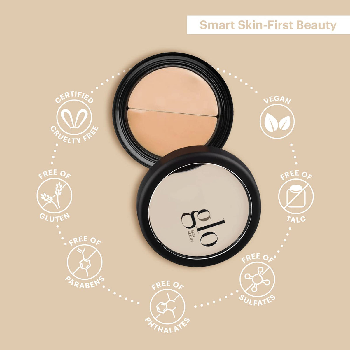 Glo Skin Beauty deep shade texture close-up demonstrating corrective pigment payoff
