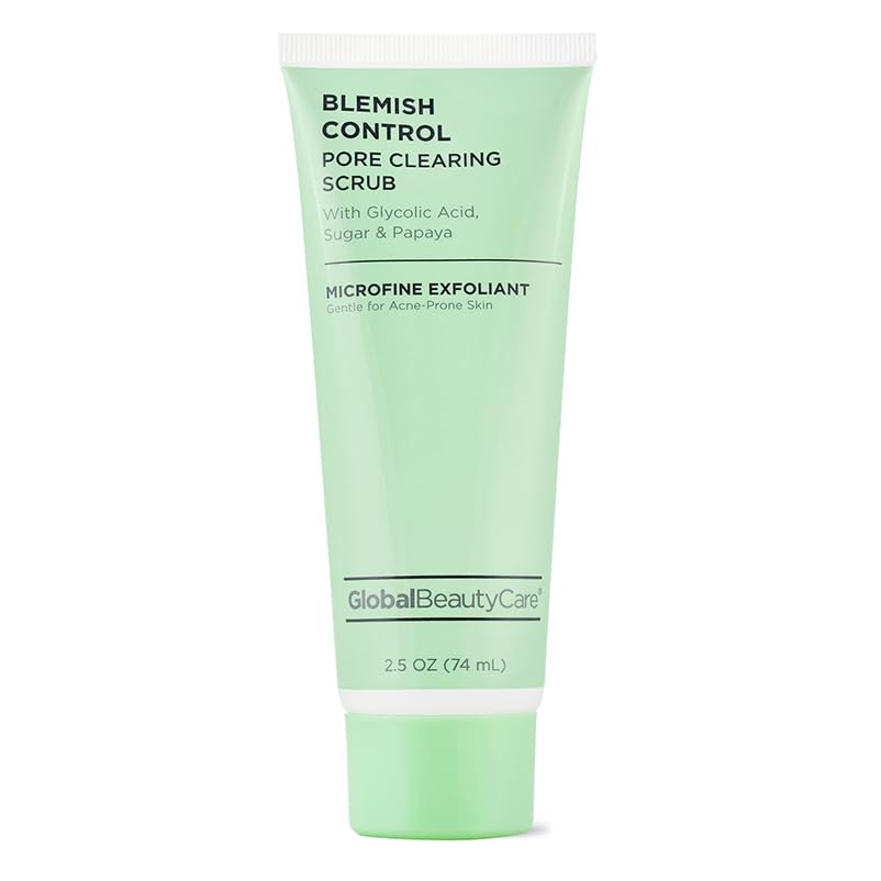 Global Beauty Care exfoliating scrub texture on hand revealing gentle polish benefit