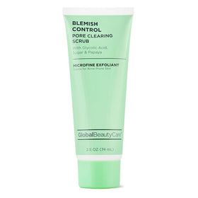 Global Beauty Care exfoliating scrub texture on hand revealing gentle polish benefit