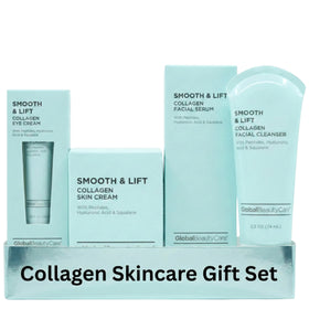 Global Beauty Care front packaging showing the full 4-piece set for daily routine