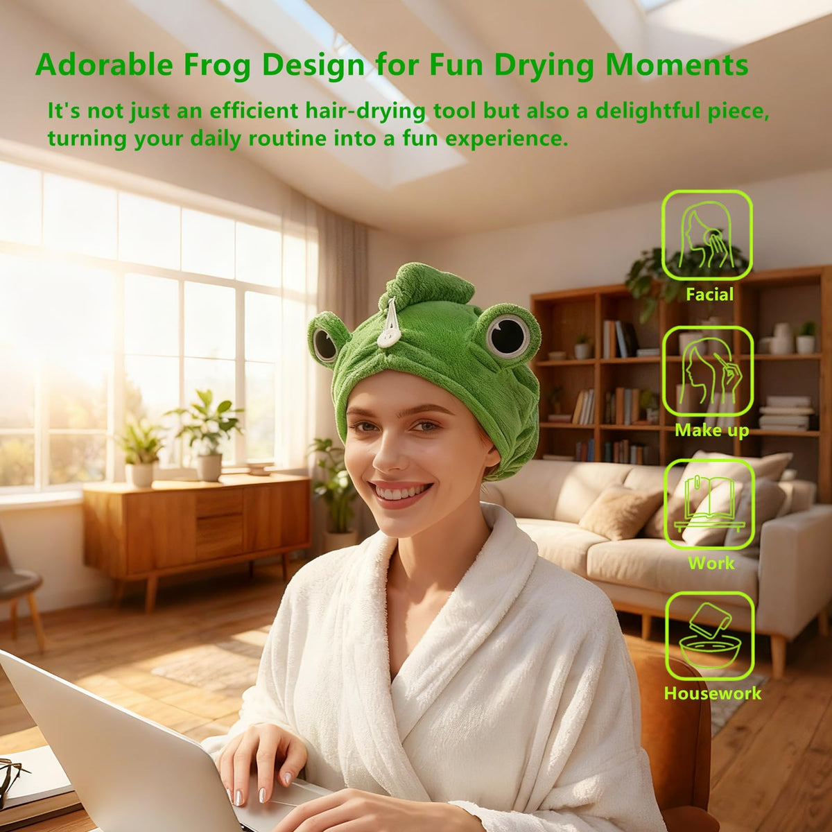 Globalnice frog turban button and loop fastener showing secure comfortable hold