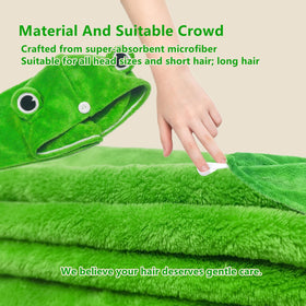 Globalnice frog turban microfiber texture close-up for fast moisture wicking