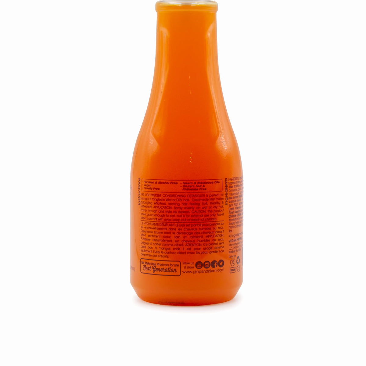 Glop & Glam mist texture close-up showing lightweight finish