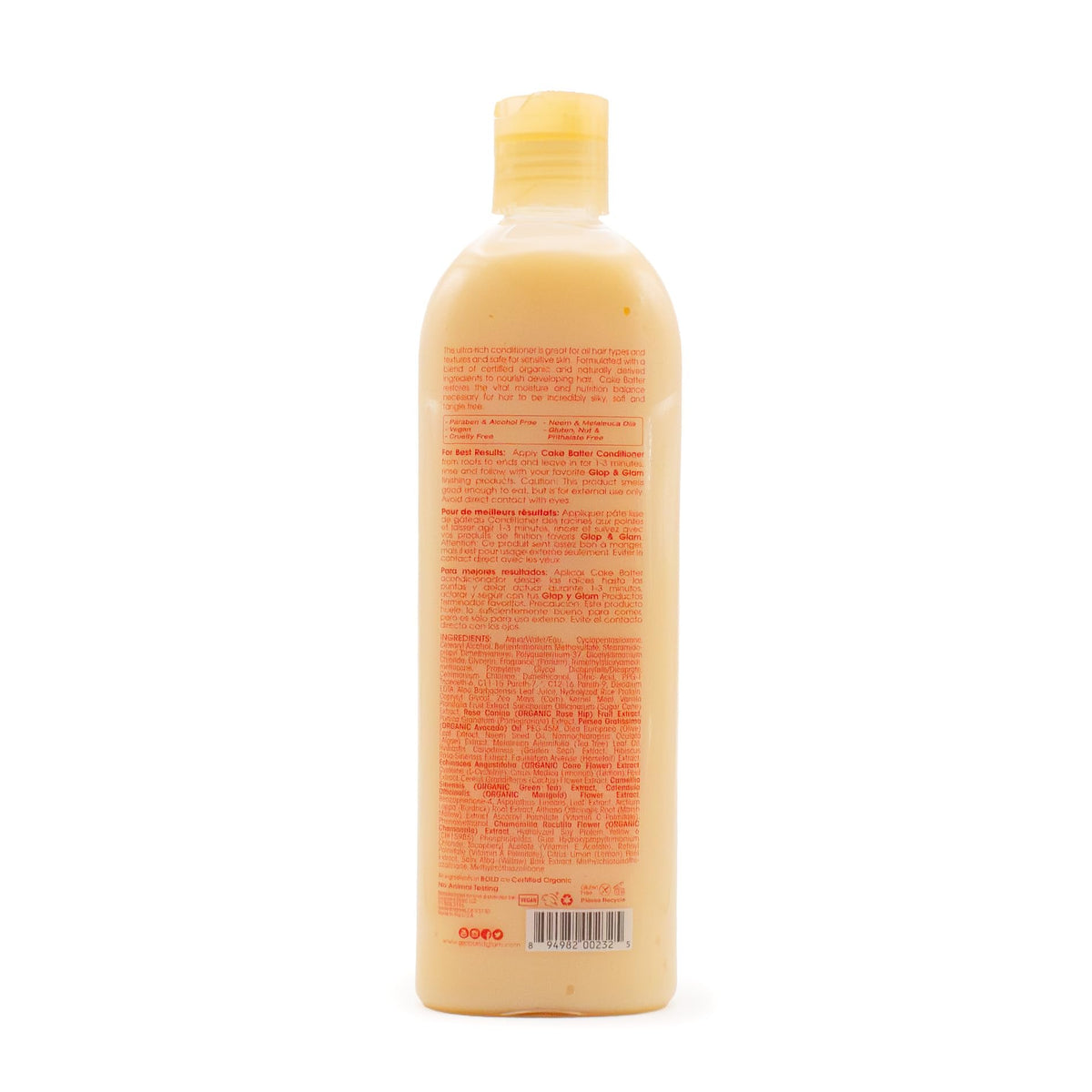 Glop & Glam creamy texture close-up illustrating smooth slip for easier detangling