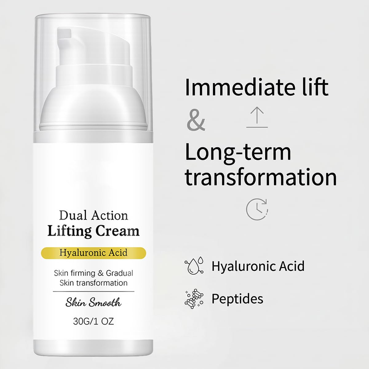 Gloramd Serum next to serum and sunscreen illustrating layering use