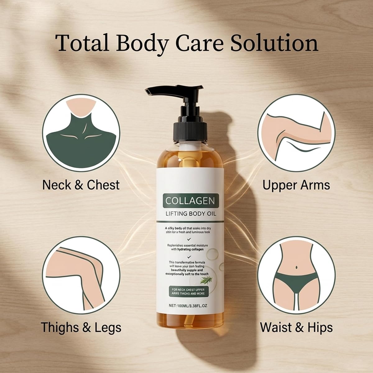 Gloramd Serum Divinvera being massaged into arm for instant silky hydration