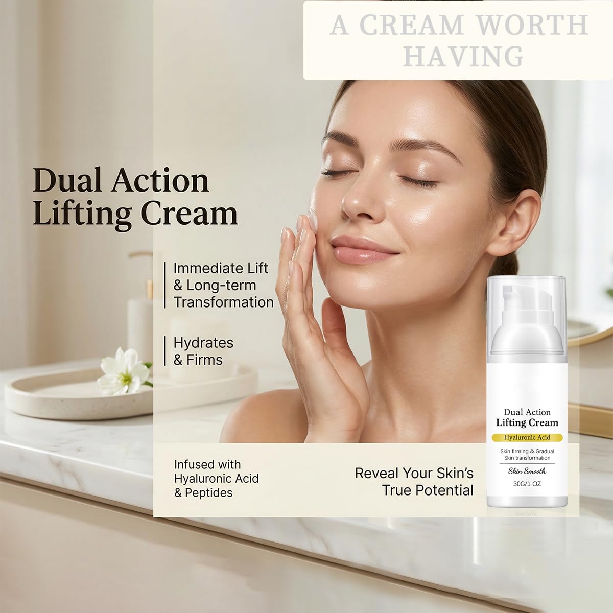 Gloramd Serum suggested before and after skin texture improvement view