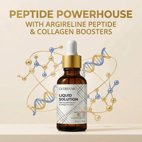 Gloria Md serum droplet on hand showing silky texture and fast absorption
