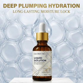 Gloria Md bottle beside ruler showing compact size and travel-friendly benefit
