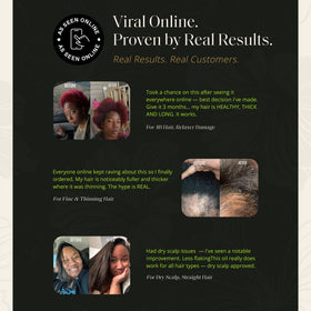 Glossed by Nae oil droplet applied to scalp showing targeted nourishment benefit