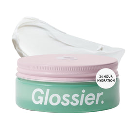 Glossier After Baume front jar showing clean design and soothing benefit