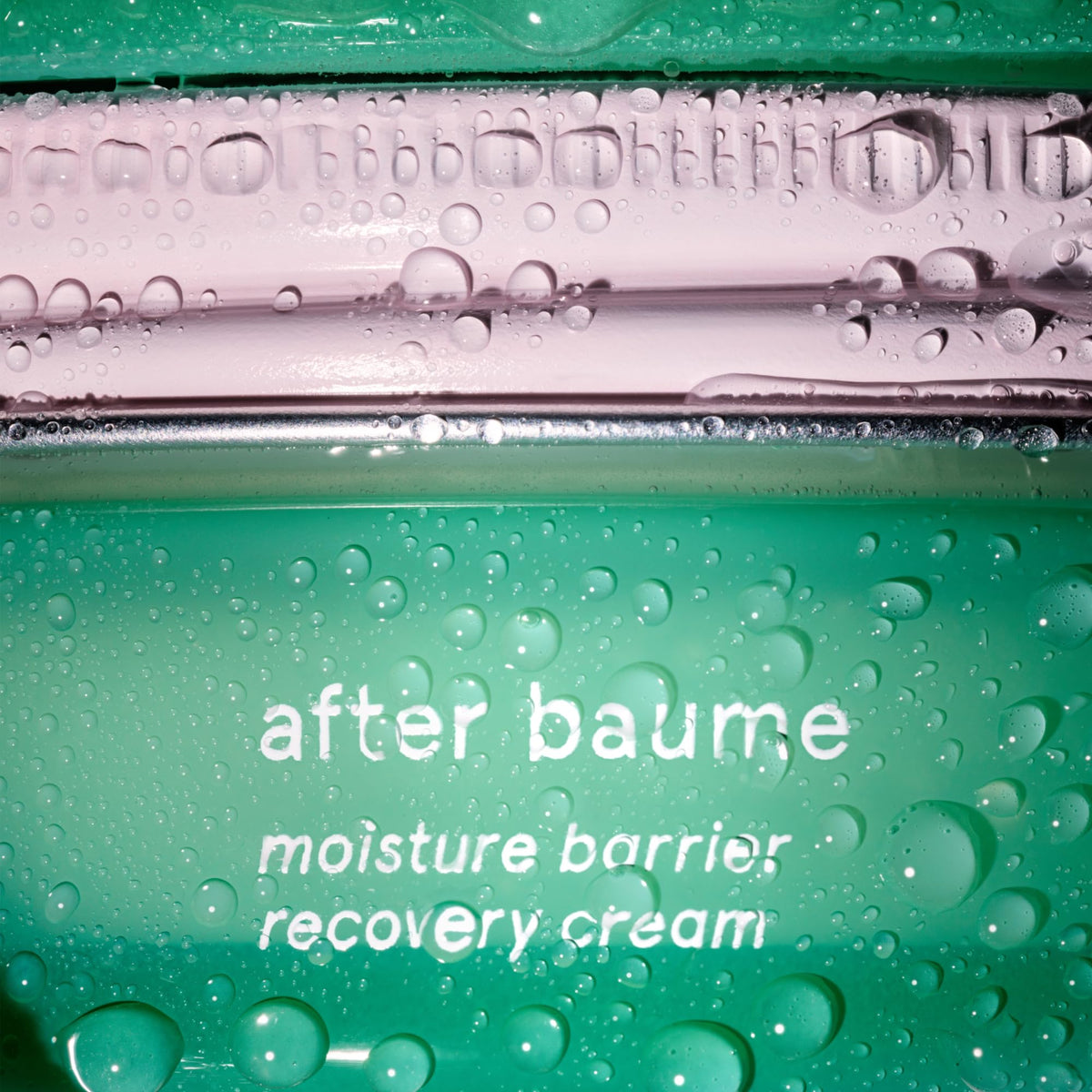 Glossier After Baume on bathroom shelf styled with skincare for everyday routine