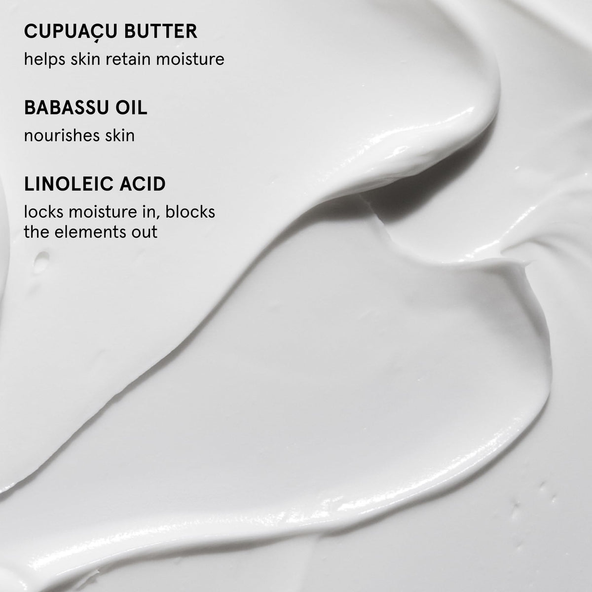 Glossier After Baume open jar top view revealing balm consistency and nourishment
