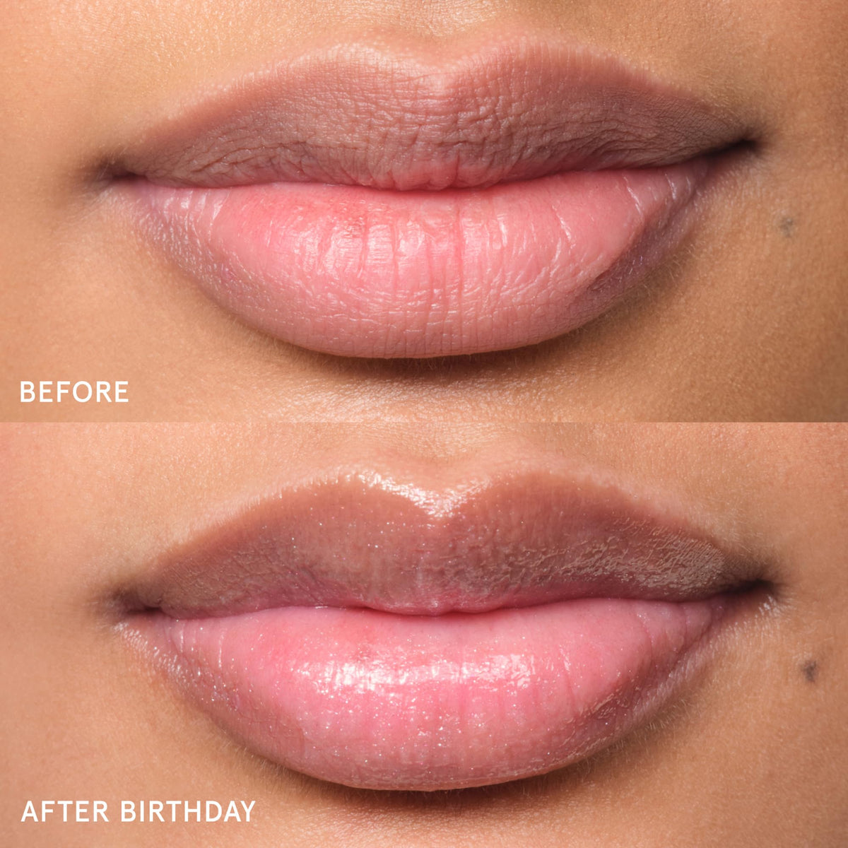 Glossier Balm Dotcom on cuticles illustrating brand salve soothing dry skin