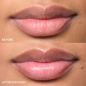 Glossier Balm Dotcom on cuticles illustrating brand salve soothing dry skin