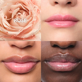 Glossier Balm Dotcom used under lipstick showing smoothing base and comfortable wear