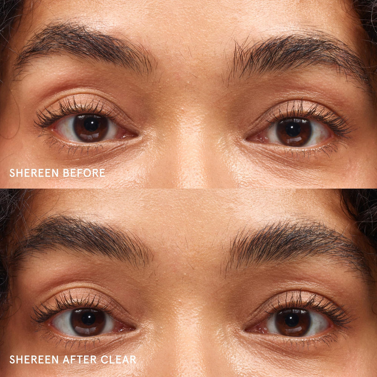 Glossier Boy Brow mini brush close-up coats fine hairs for precise grooming