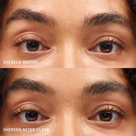 Glossier Boy Brow mini brush close-up coats fine hairs for precise grooming