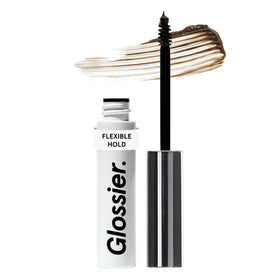Glossier Boy Brow front packaging showing product and shade benefits