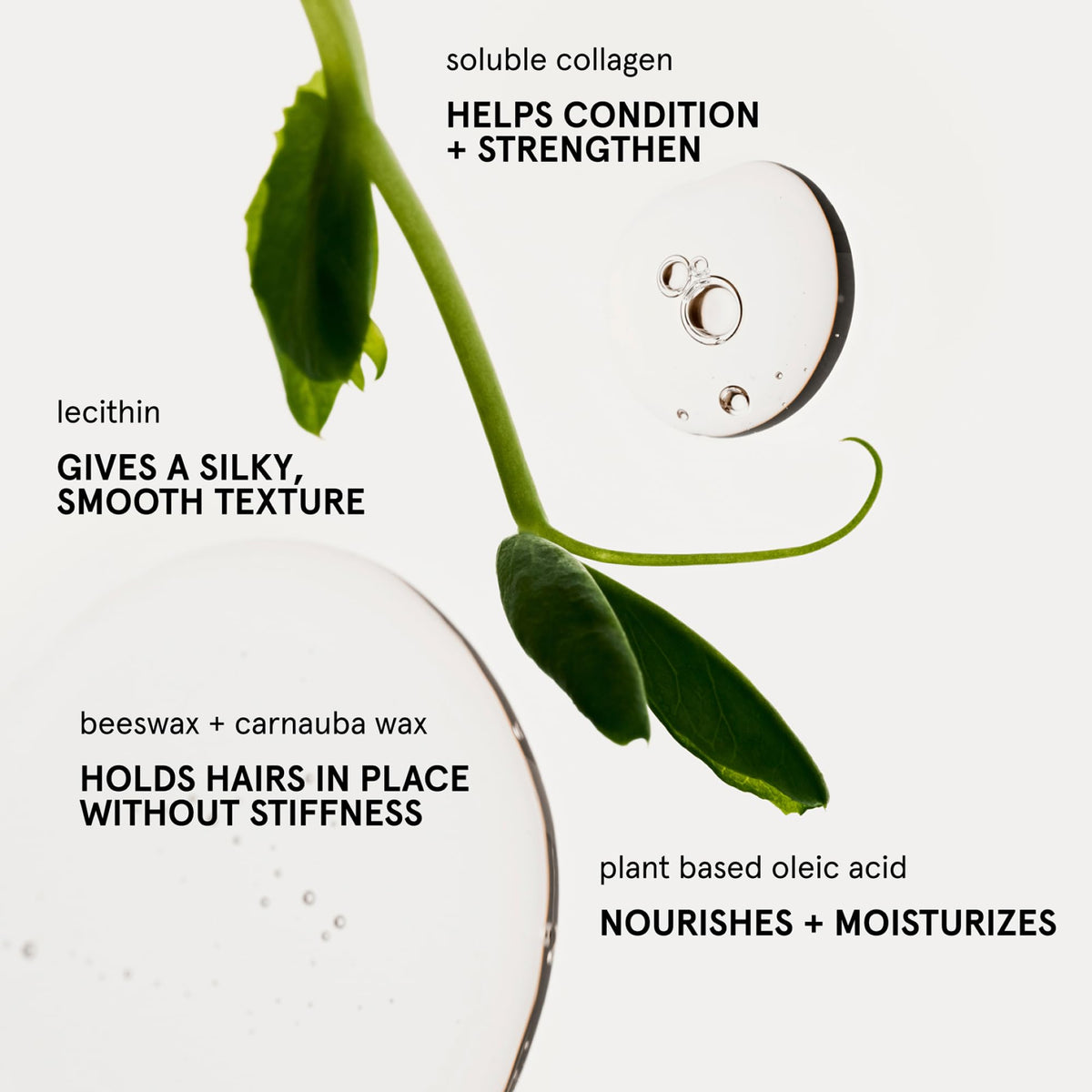 Glossier Boy Brow swiped stroke on skin illustrating pigment payoff and blendability