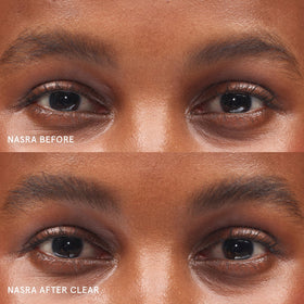 Glossier Boy Brow creamy pomade texture close-up that shows smooth, buildable color
