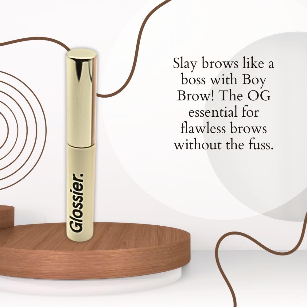 Glossier Boy Brow creamy texture close-up showing smooth conditioning finish