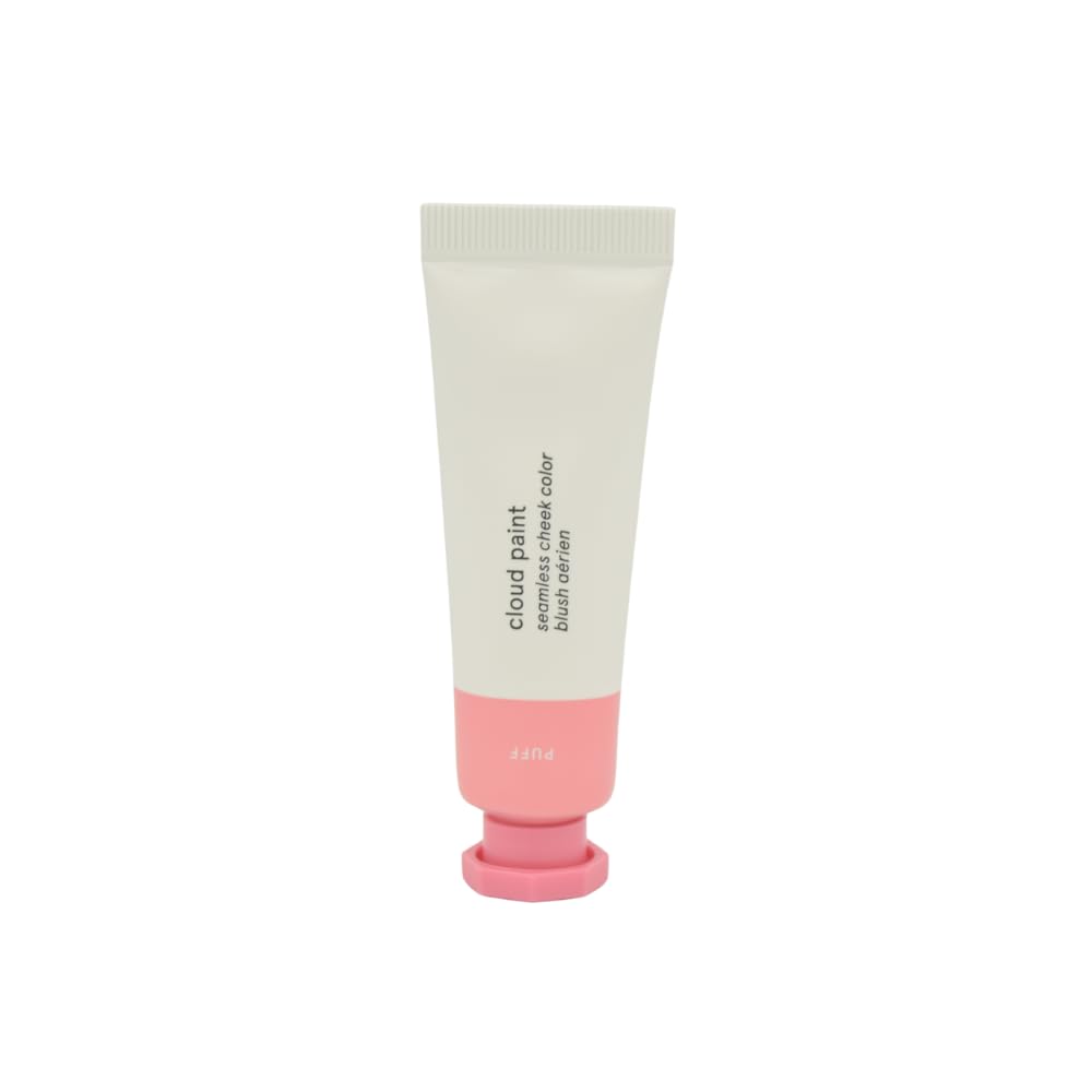 Glossier Cloud Paint Puff front tube showing compact applicator and easy squeeze use