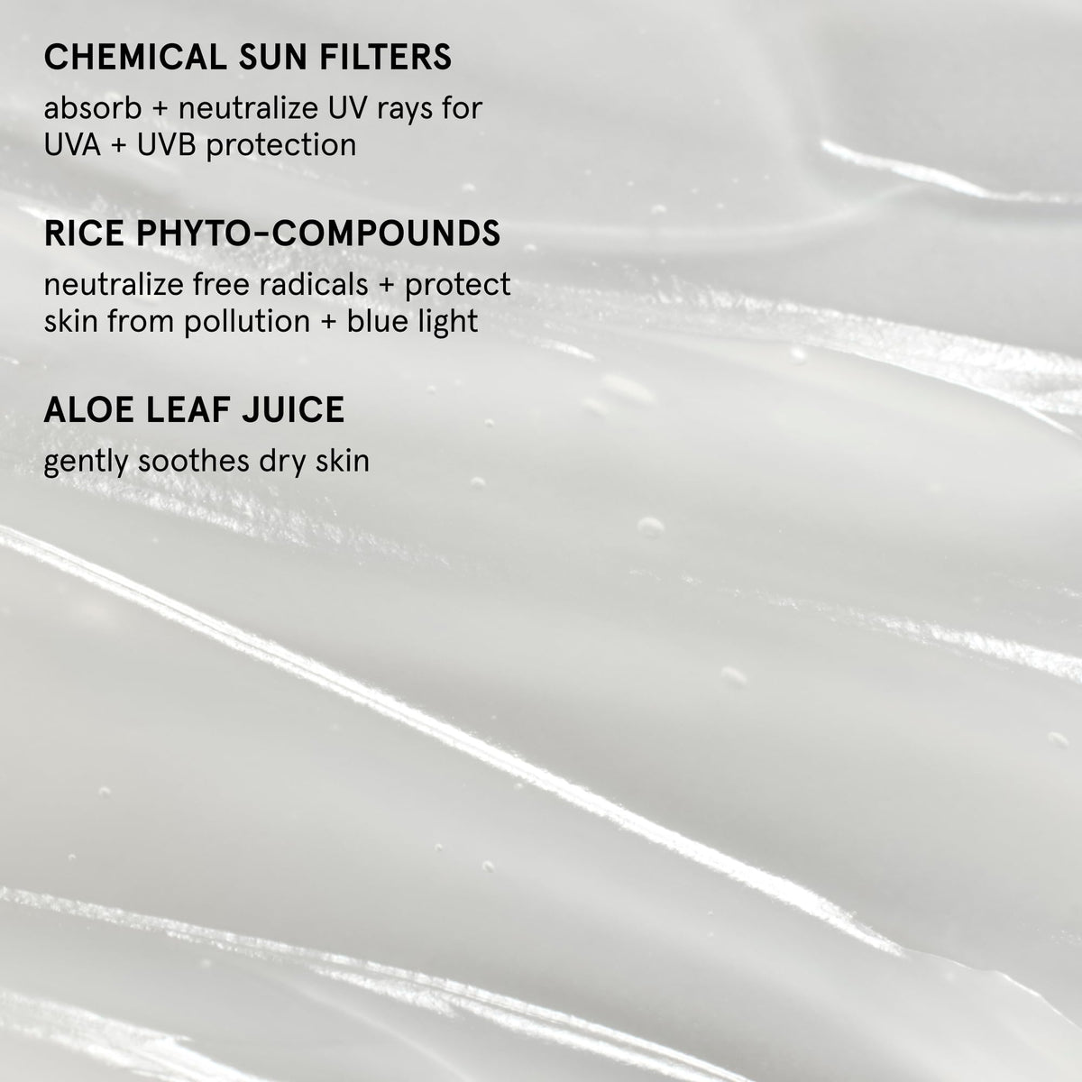 Glossier Invisible Shield swatched on hand demonstrating fast absorption