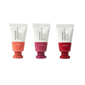 Glossier front packaging showing trio tin and festive design benefit gifting