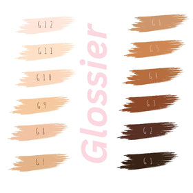 Glossier concealer texture close-up swatch showing blendability and skin-like finish