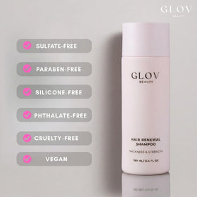 Glov Beauty gentle foam texture close-up showing soft lather